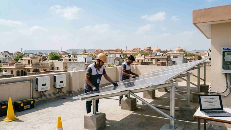 Solar Panel Installation Cost in Jaipur: System Sizes, Component Breakdown, and ROI Calculations