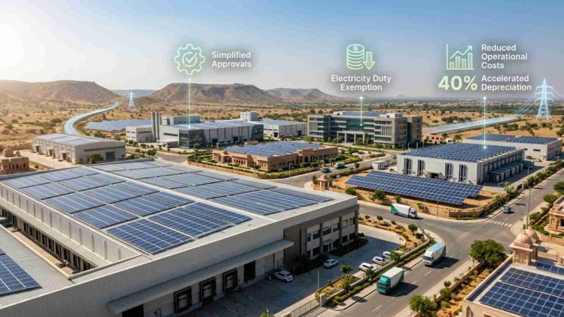 How Rajasthan’s Integrated Clean Energy Policy 2024 Benefits Commercial Power Users