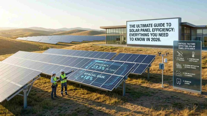 The Ultimate Guide to Solar Panel Efficiency: Everything You Need to Know in 2026
