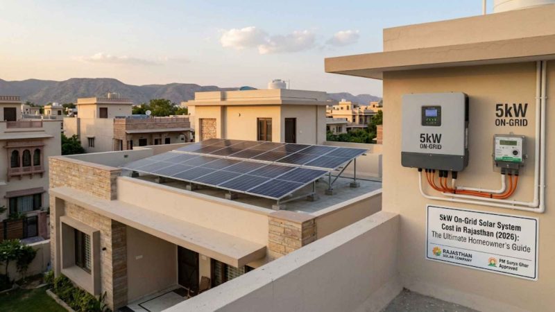 5kW On-Grid Solar System Cost in Rajasthan (2026): The Ultimate Homeowner’s Guide
