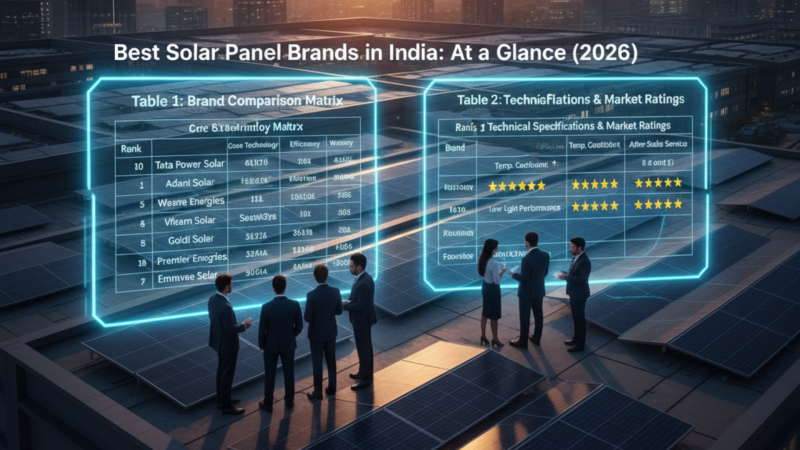 Top 10 Best Solar Panel Brands in India 2026: Reviews & Ratings