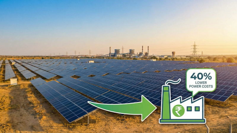 Open Access Solar in Rajasthan: How Industries Can Buy Cheap Green Power