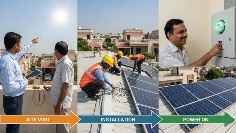 The Residential Solar Installation Timeline: From Site Visit to Power On