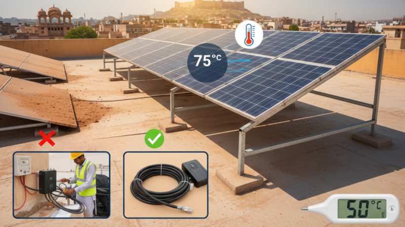 Why You Need the Best Solar Panel Installers in Rajasthan to Handle 50°C Heat?