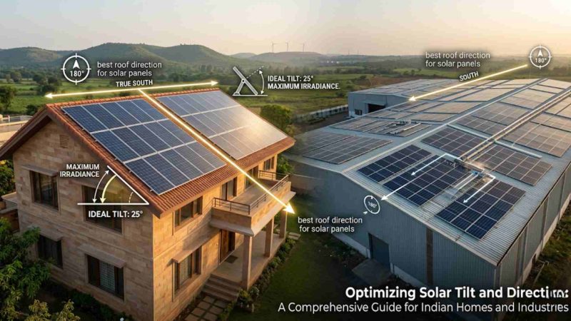 Optimizing Solar Tilt and Direction: A Comprehensive Guide for Indian Homes and Industries