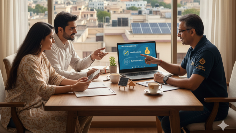 Choosing solar installer Jaipur